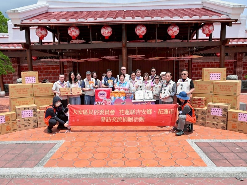 大安區與吉安鄉跨域交流 游淑貞感謝區長及會長，期與臺北攜手力促共好